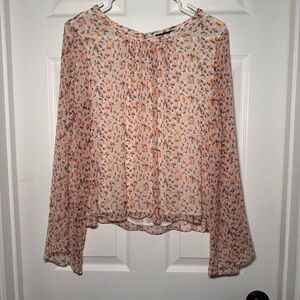 Able Local+ Global Women’s Small Jasmine Bell Confetti Dot Printed Blouse